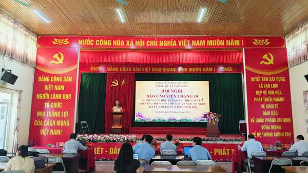 ĐẢNG ỦY XÃ TỔ CHỨC HỘI NGHỊ BÁO CÁO VIÊN THÁNG 10 NĂM 2026 NGHIÊN CỨU, HỌC TẬP, QUÁN TRIỆT VÀ TRIỂN KHAI THỰC HIỆN CÁC NGHỊ QUYẾT, CHỈ THỊ CỦA BỘ CHÍNH TRỊ